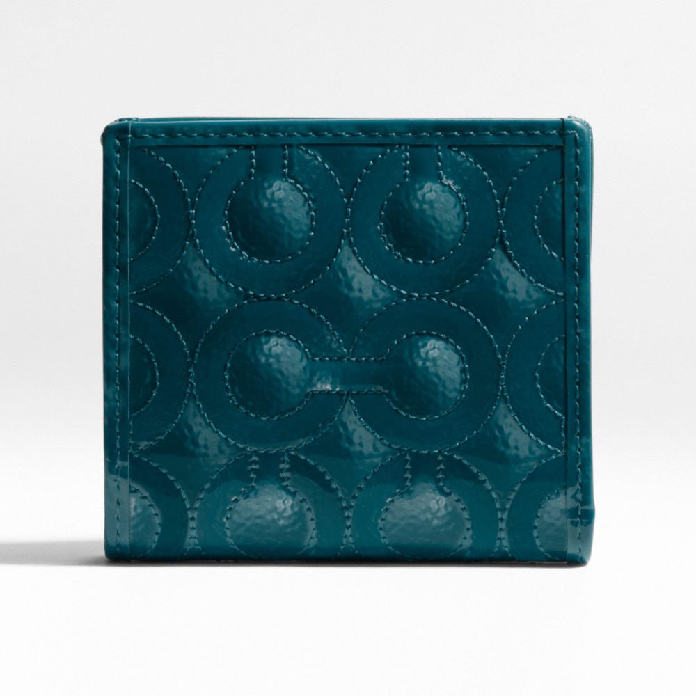 Gramercy Embossed Patent Small Wallet $98.00