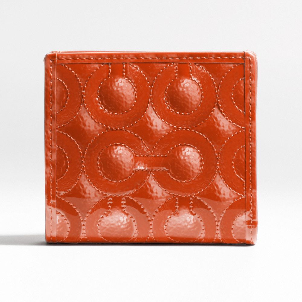 Gramercy Embossed Patent Small Wallet $98.00