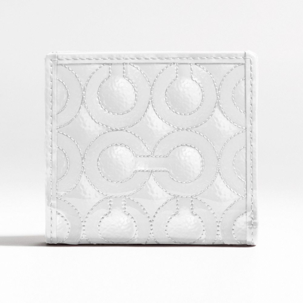 Gramercy Embossed Patent Small Wallet $98.00