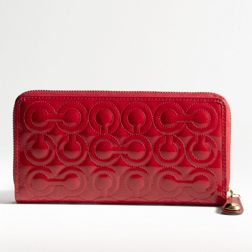Gramercy Embossed Accordian Zip-Around Wallet $198.00