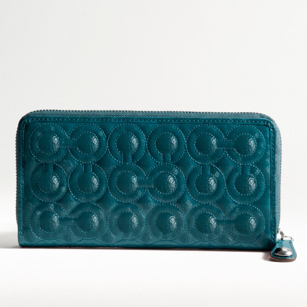 Gramercy Embossed Accordian Zip-Around Wallet $198.00