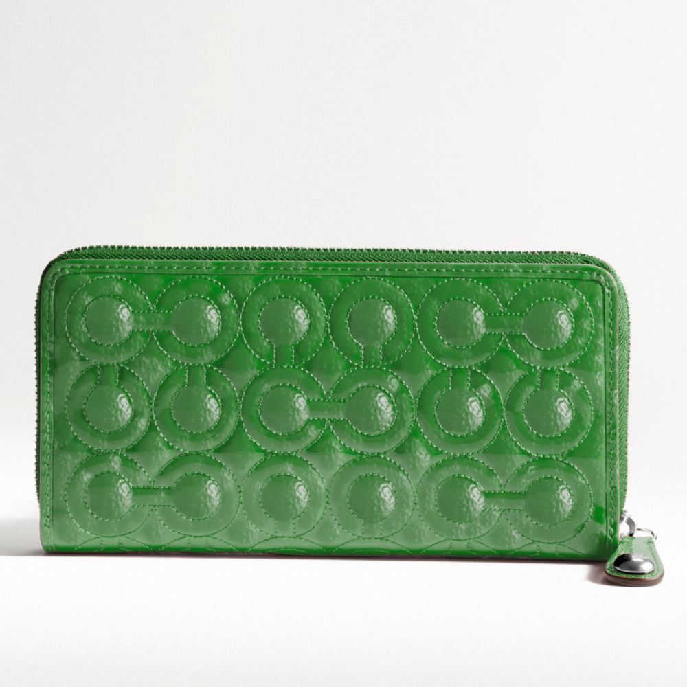 Gramercy Embossed Accordian Zip-Around Wallet $198.00