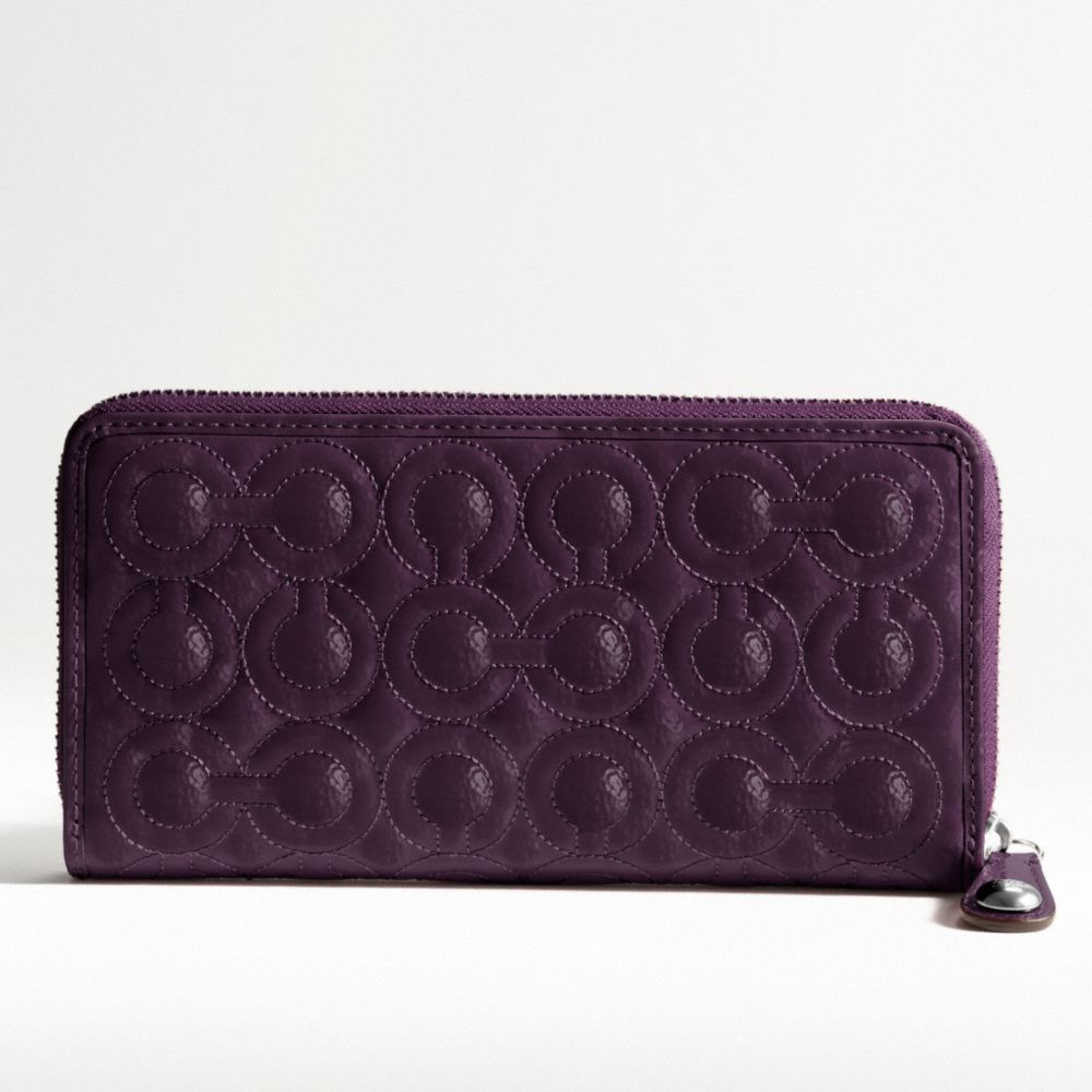 Gramercy Embossed Accordian Zip-Around Wallet $198.00
