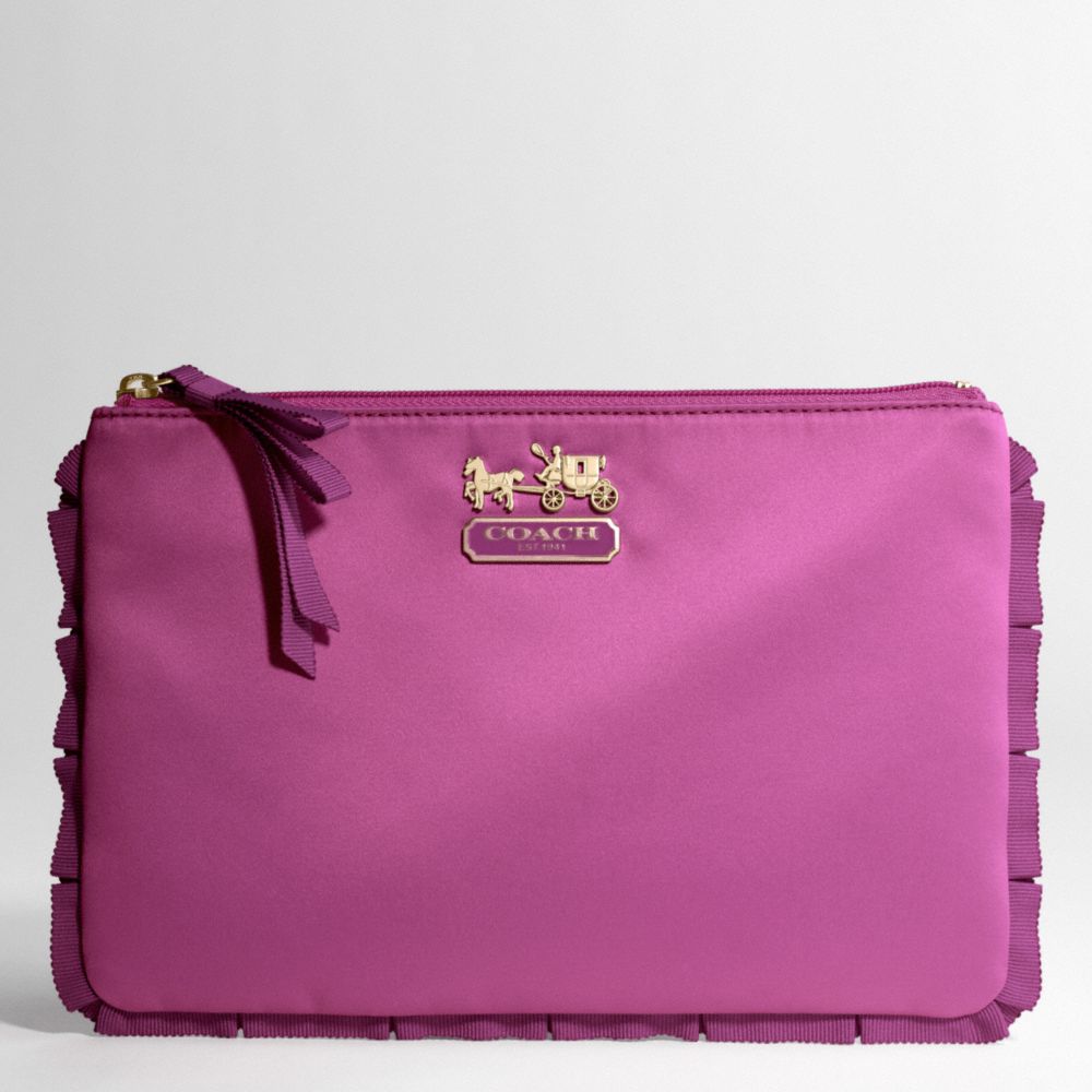 AMANDA SATIN LARGE COSMETIC CASE $88.00