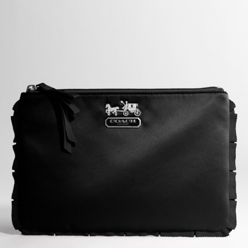 AMANDA SATIN LARGE COSMETIC CASE $88.00