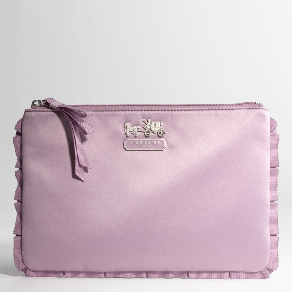 AMANDA SATIN LARGE COSMETIC CASE $88.00