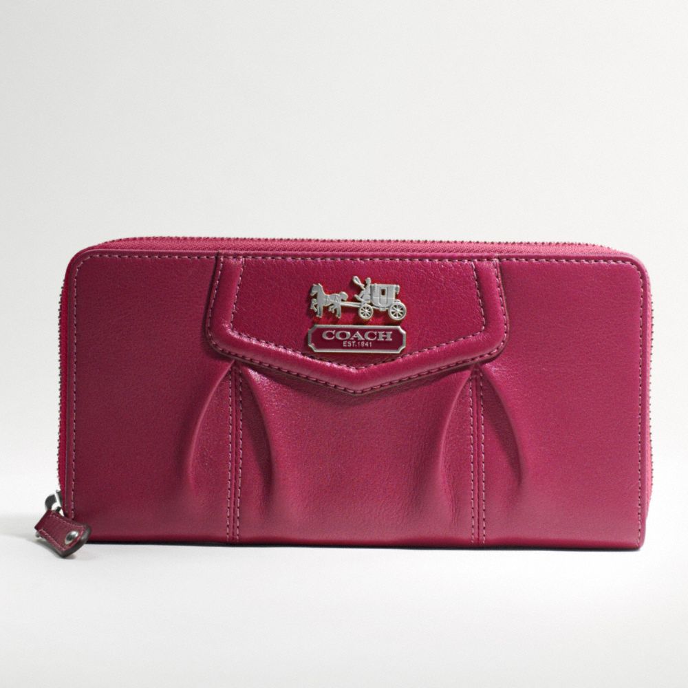 Madison Leather Accordion Zip Around $198.00
