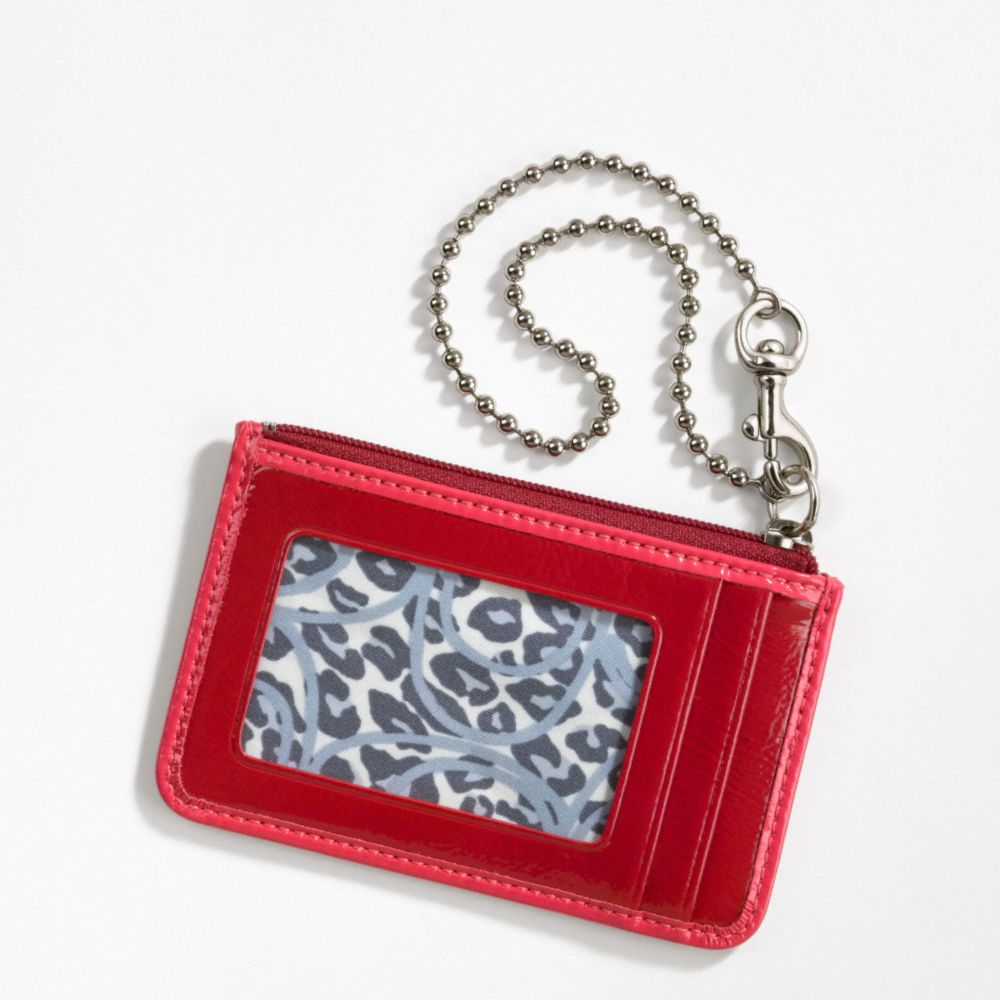 Poppy Patent Mini Skinny with id window $48.00