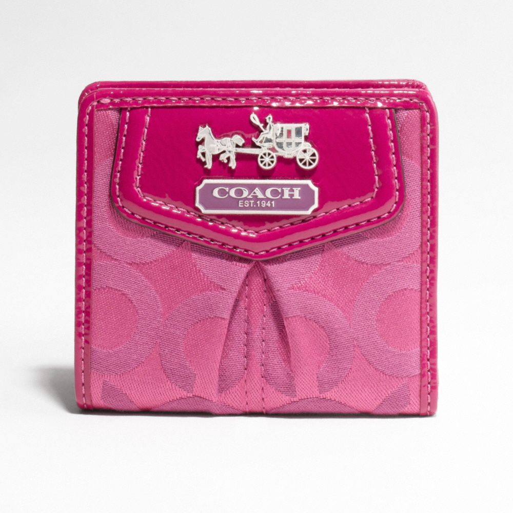 MADISON OP ART SATEEN SMALL WALLET $98.00