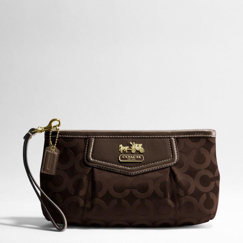 Madison Op Art Sateen Large Wristlet $98.00