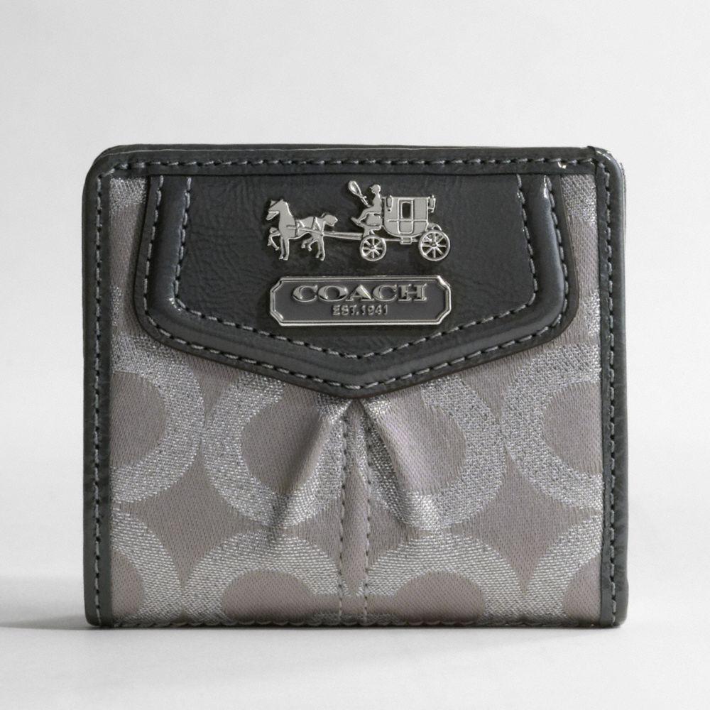 MADISON OP ART SATEEN SMALL WALLET $98.00