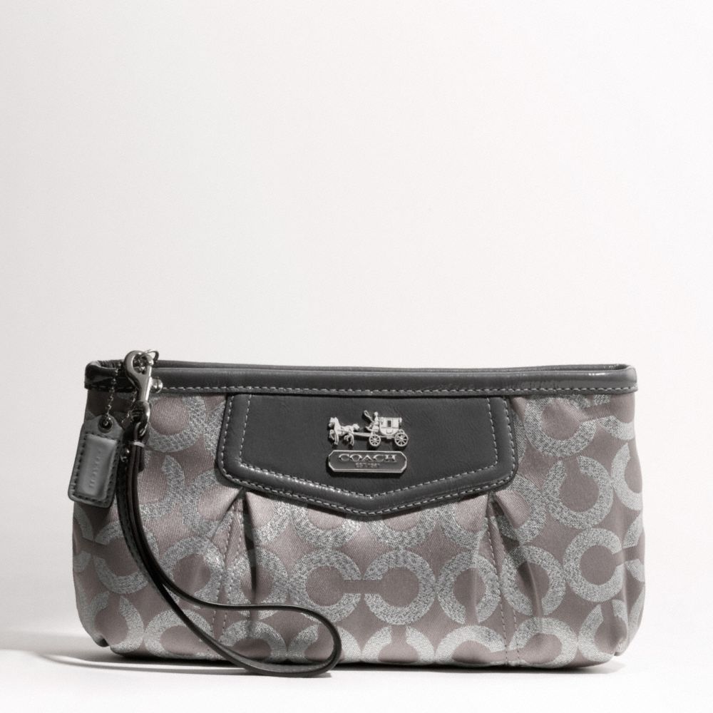 MADISON OP ART SATEEN LARGE WRISTLET $98.00