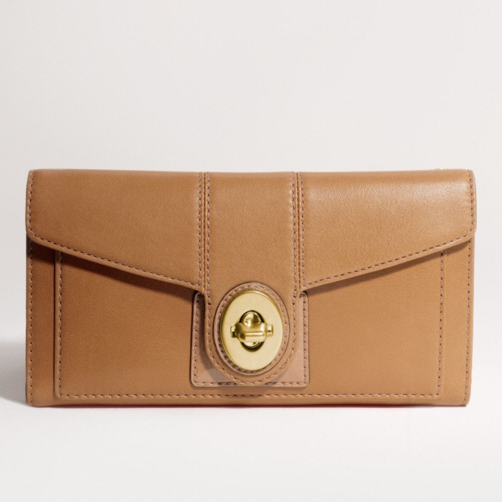 PEYTON LEATHER CHECKBOOK WALLET $228.00