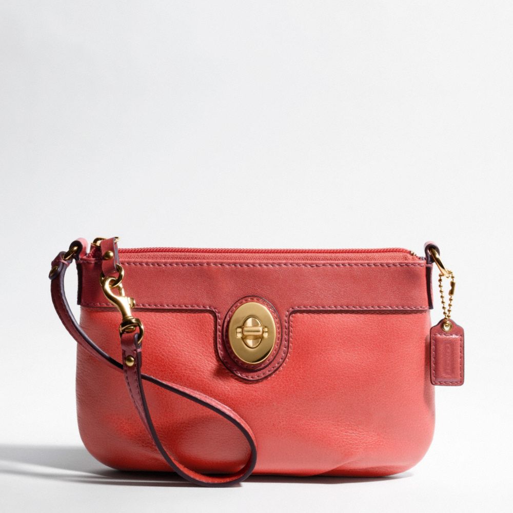 PEYTON LEATHER LARGE WRISTLET $98.00