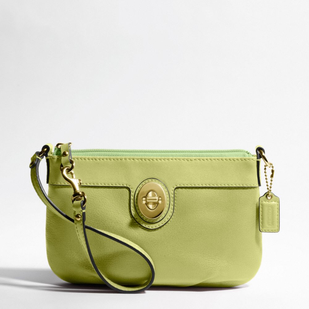 PEYTON LEATHER LARGE WRISTLET $98.00