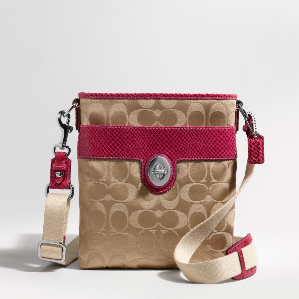 PEYTON SIGNATURE SATEEN CROSSBODY $128.00