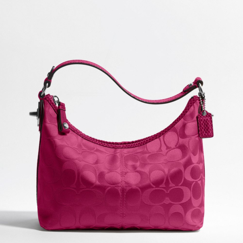 PEYTON SIGNATURE SATEEN TOP HANDLE POUCH $148.00