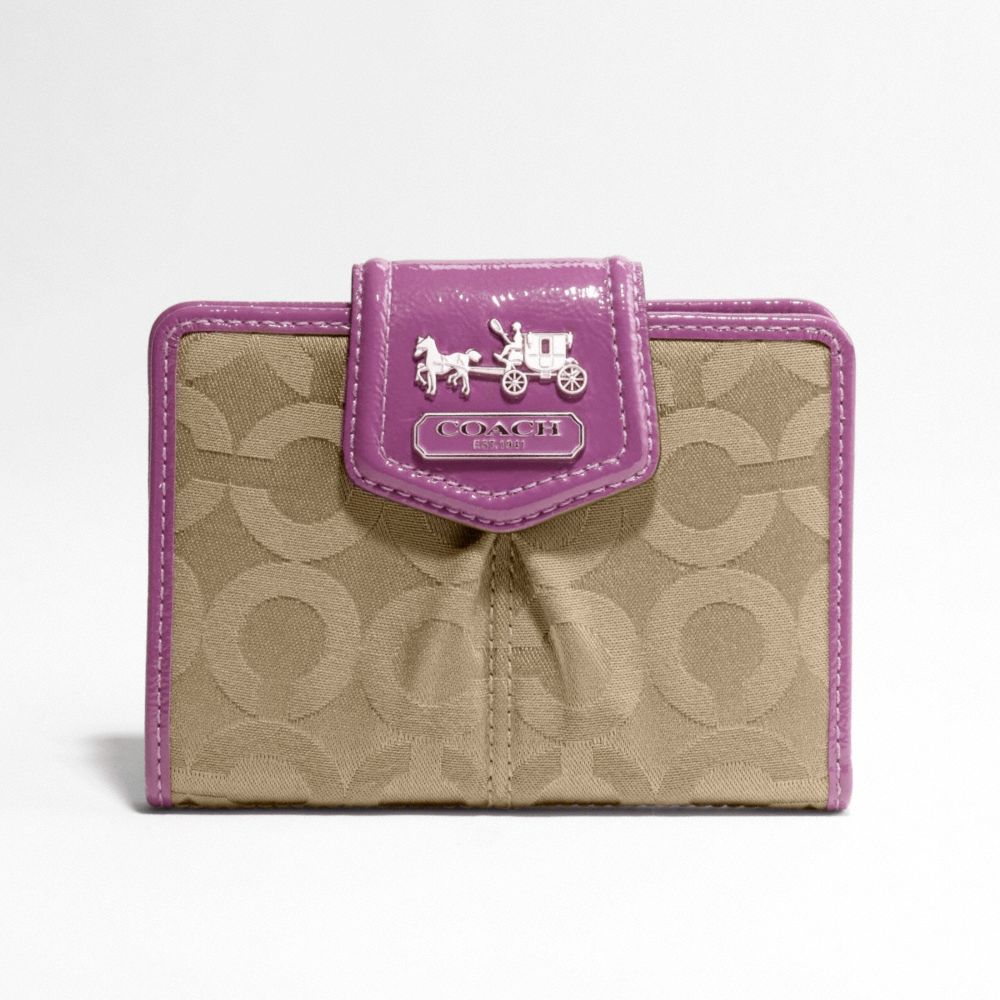 MADISON OP ART SATEEN MEDIUM WALLET $118.00