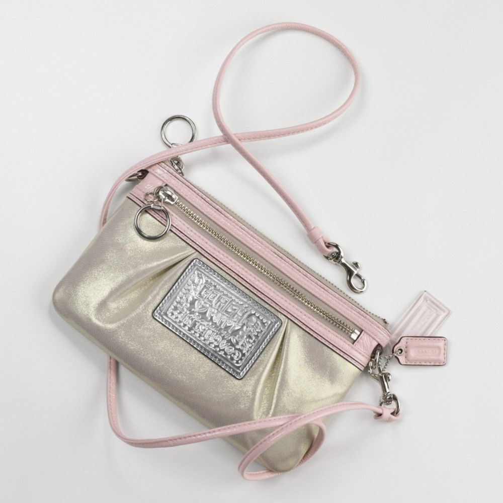 POPPY LEATHER SPARKLE SMALL SWINGPACK $98.00