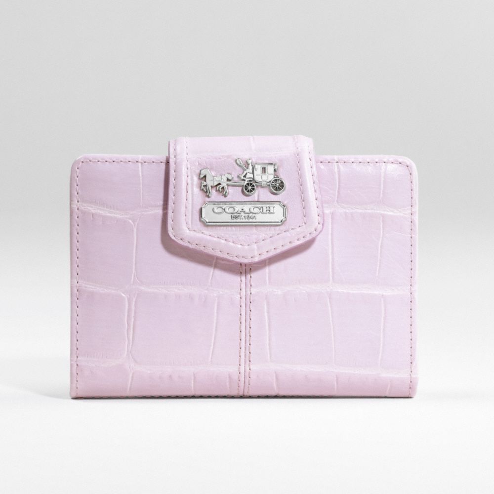 MADISON EMBOSSED MEDIUM WALLET $148.00