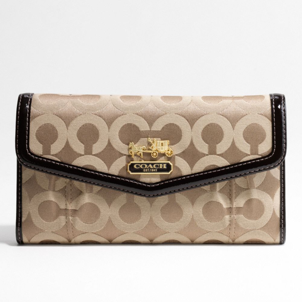 MADISON OP ART CHECKBOOK WALLET $228.00
