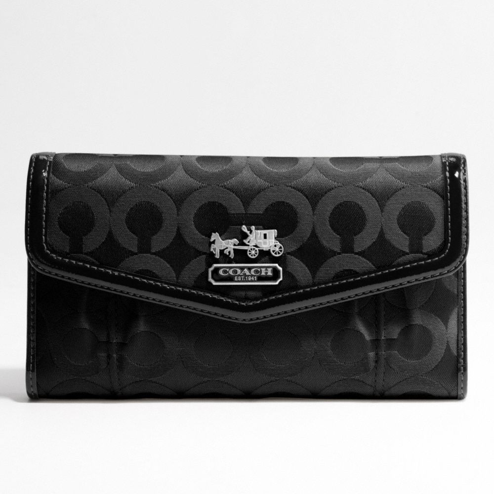MADISON OP ART CHECKBOOK WALLET $228.00