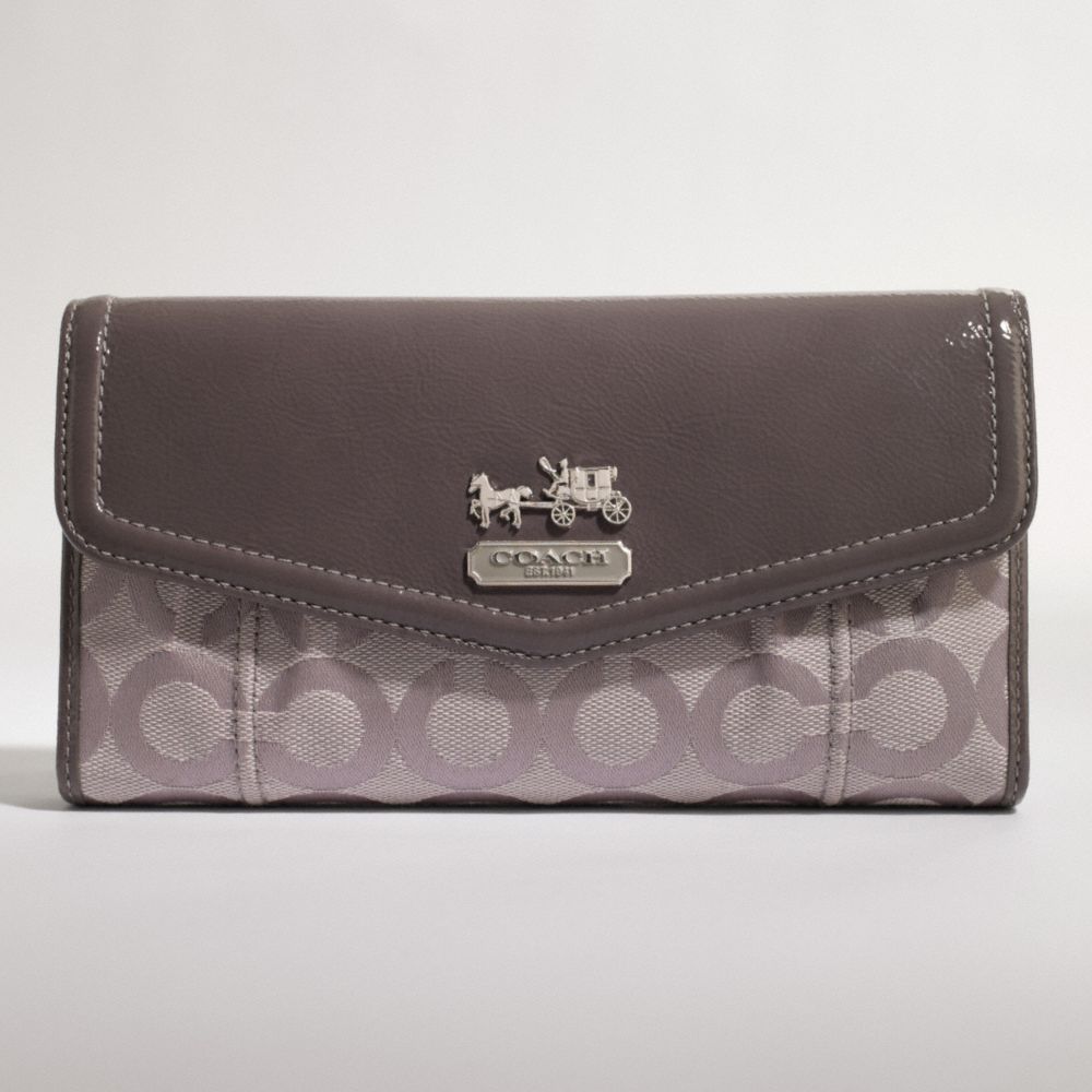 MADISON OP ART CHECKBOOK WALLET $228.00