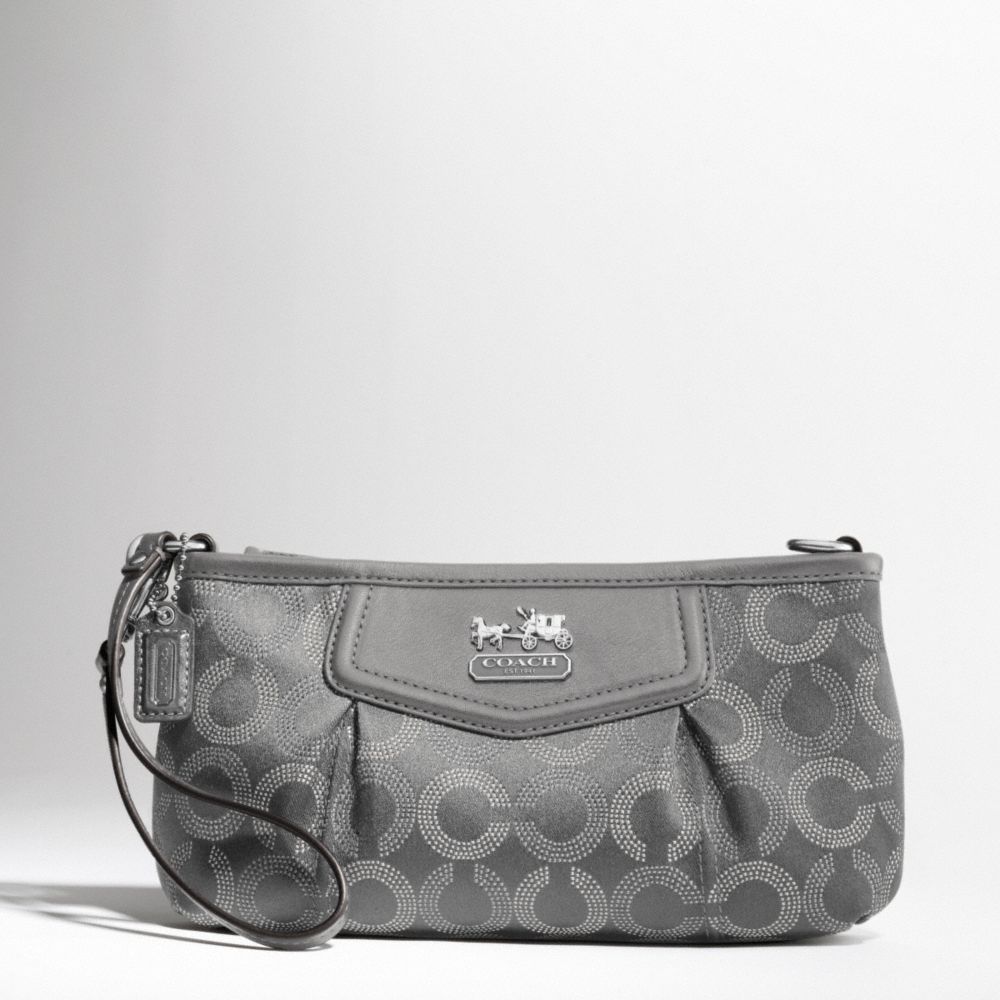 Madison Dotted Op Art Large Wristlet $98.00