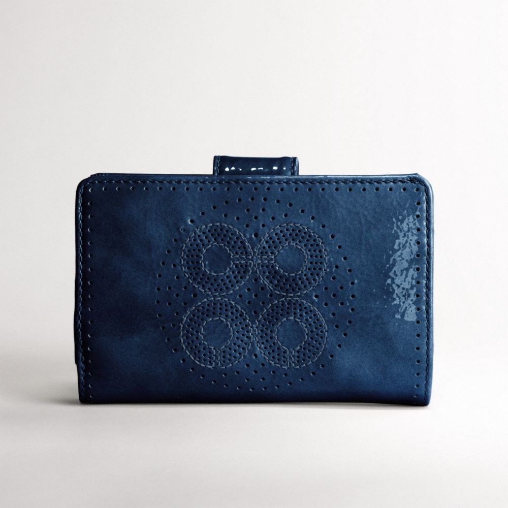 AUDREY PERFORATED MEDIUM ZIP $148.00