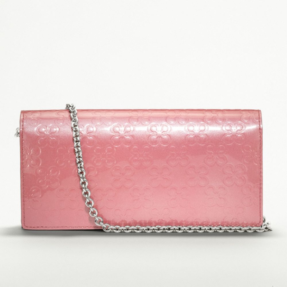 CHELSEA EMBOSSED PATENT SLIM ENVELOPE