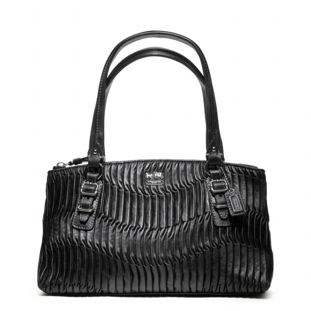 MADISON GATHERED LEATHER SMALL BAG