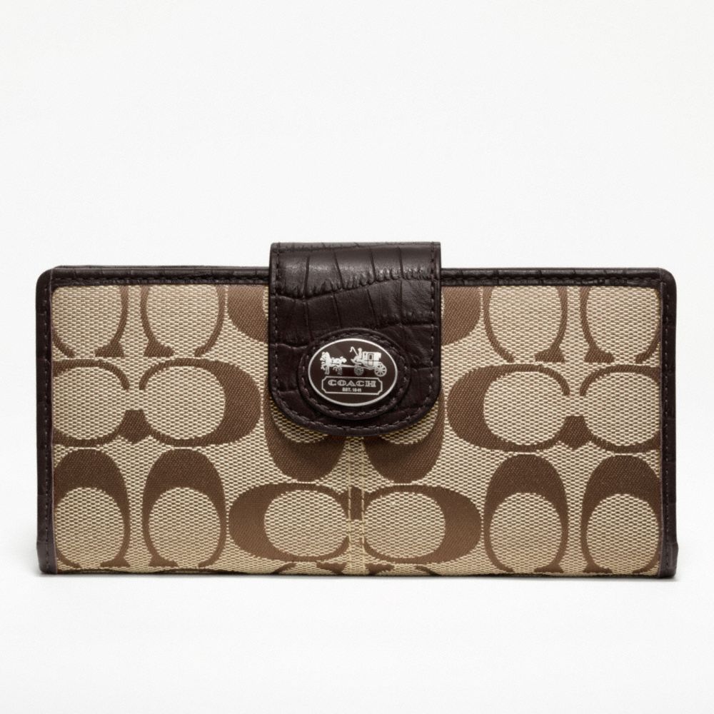 coach wallets khaki