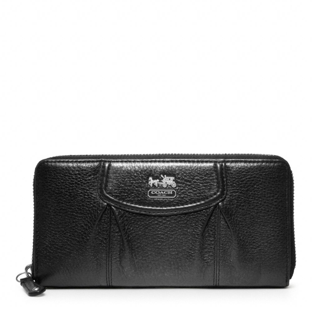 MADISON LEATHER ACCORDION ZIP
