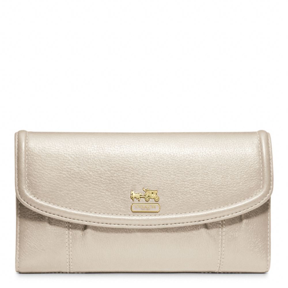 MADISON LEATHER CHECKBOOK WALLET