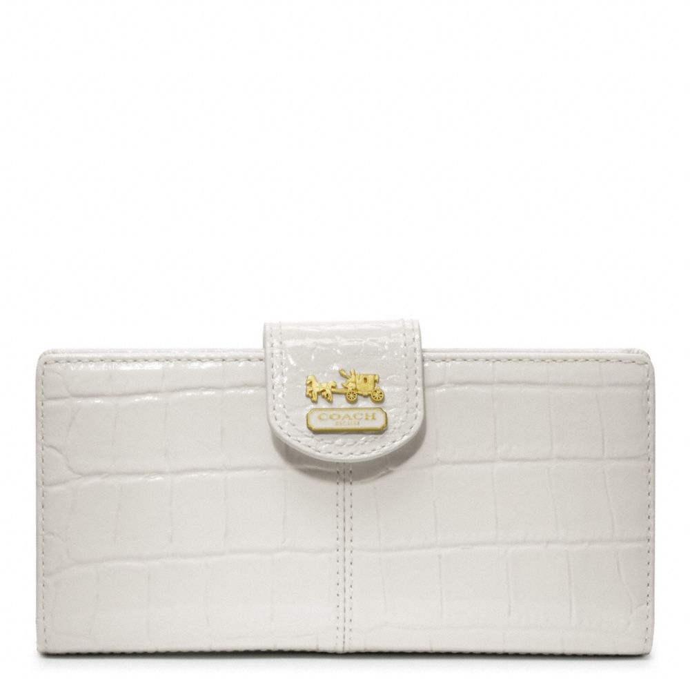 coach wallets white