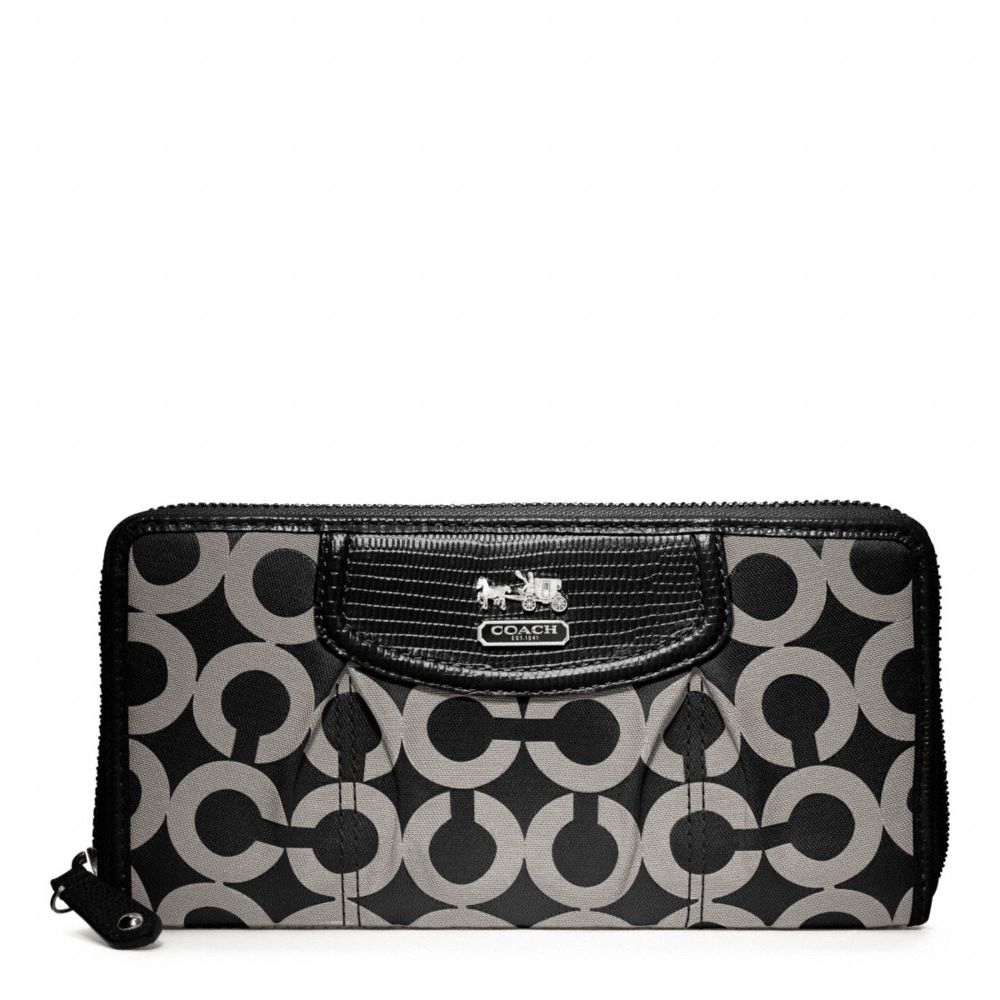 MADISON OP ART SATEEN ACCORDION ZIP