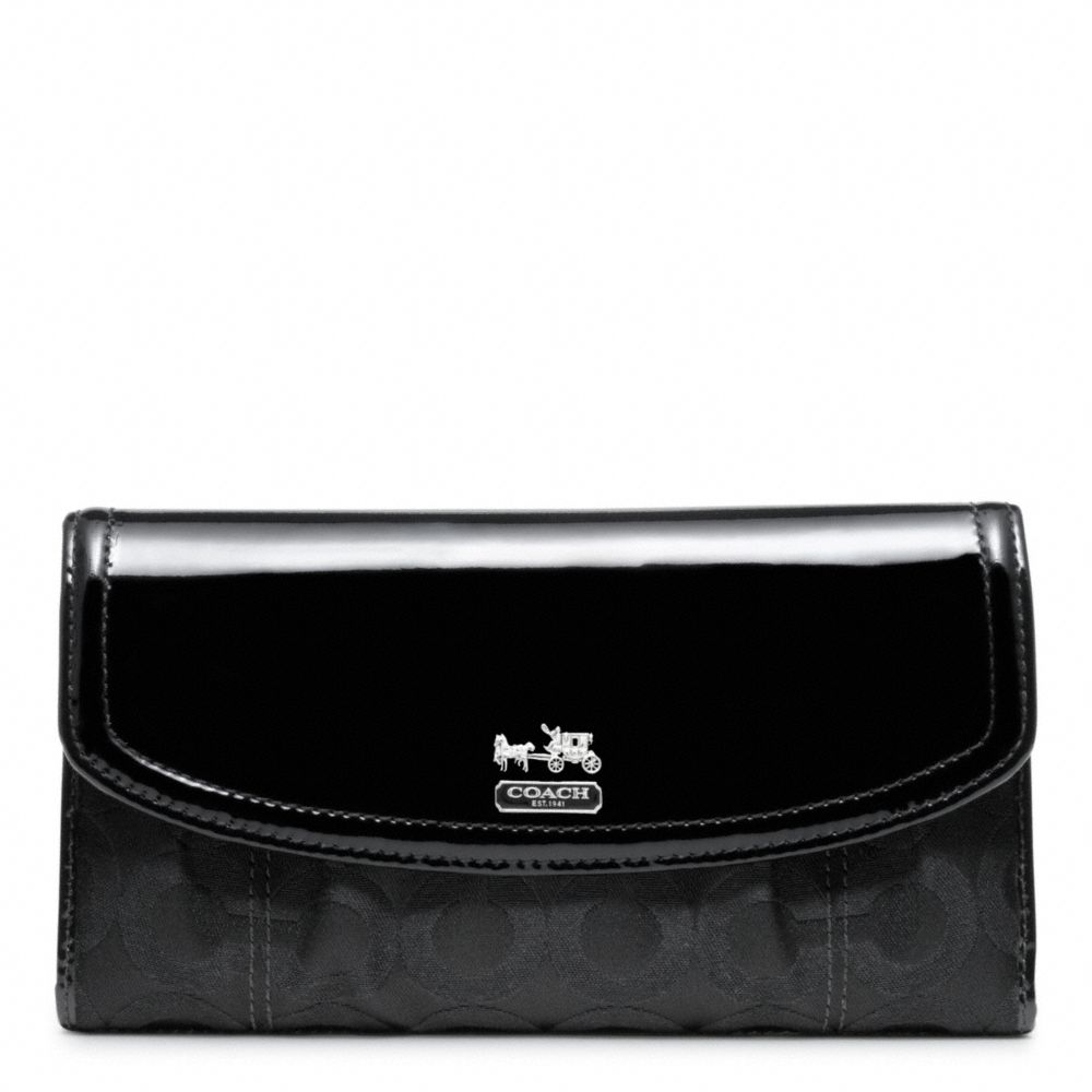 MADISON OP ART SATEEN CHECKBOOK WALLET