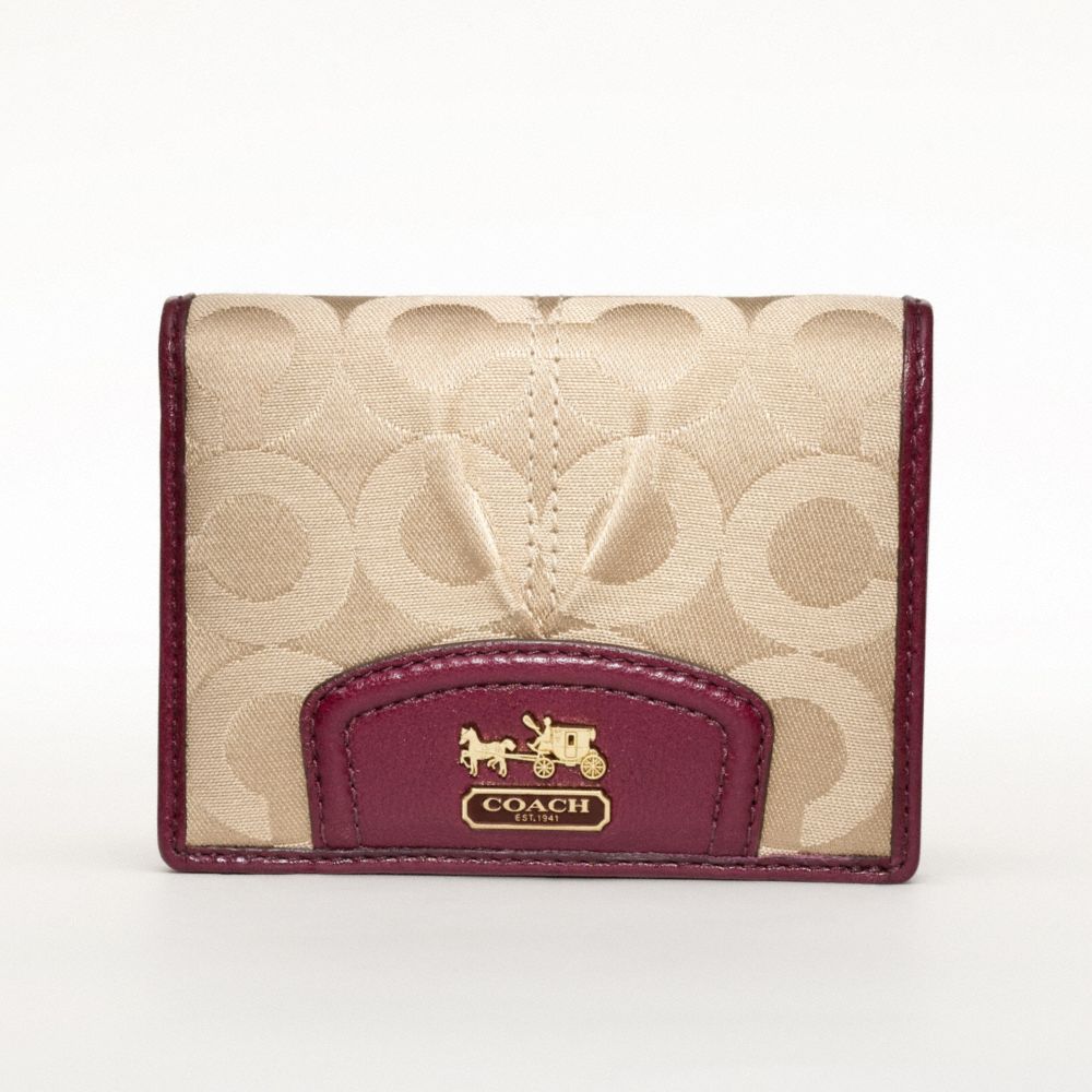 MADISON OP ART SATEEN SMALL WALLET