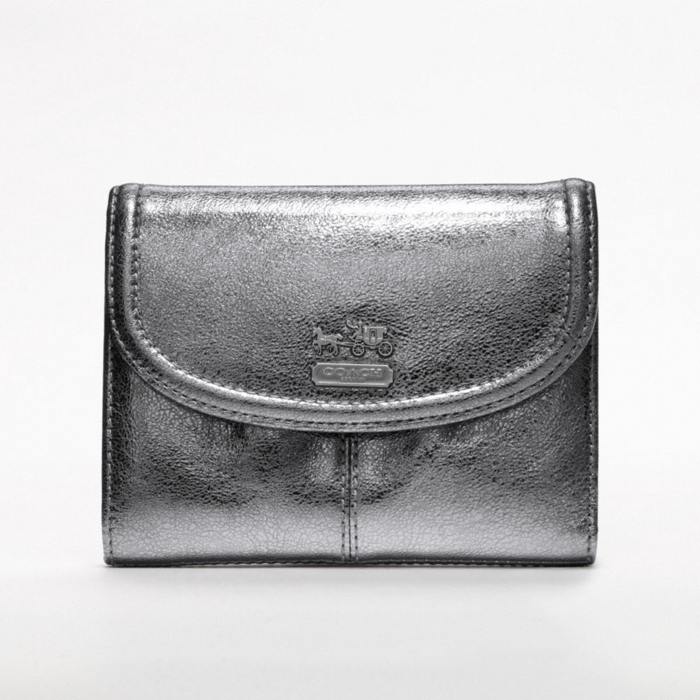 metallic coach wallets