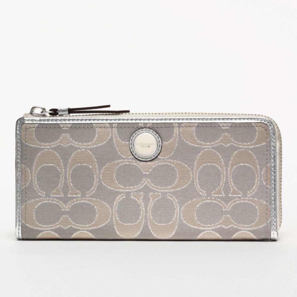 POPPY SIGNATURE SATEEN METALLIC SLIM ZIP
