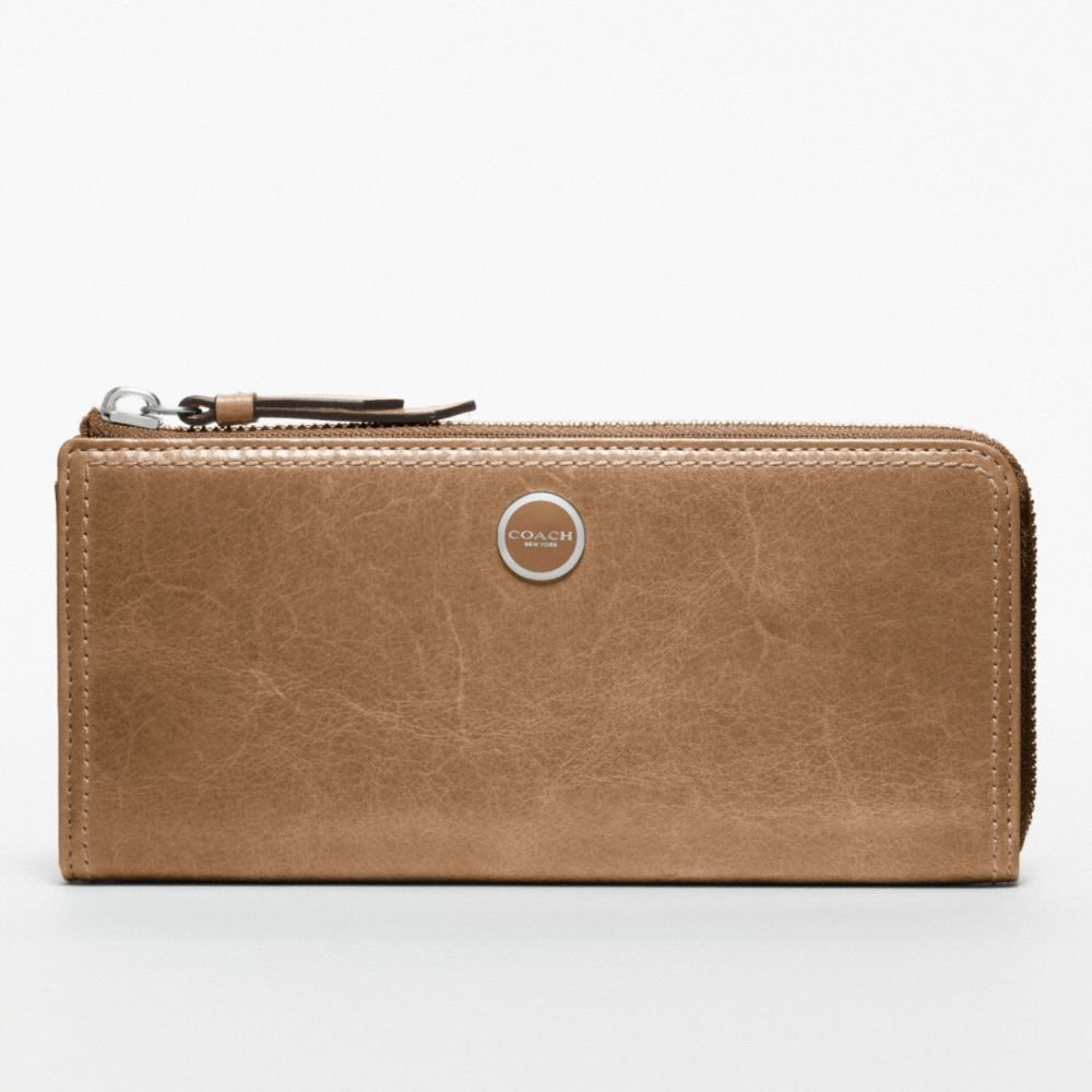 POPPY LEATHER SLIM ZIP