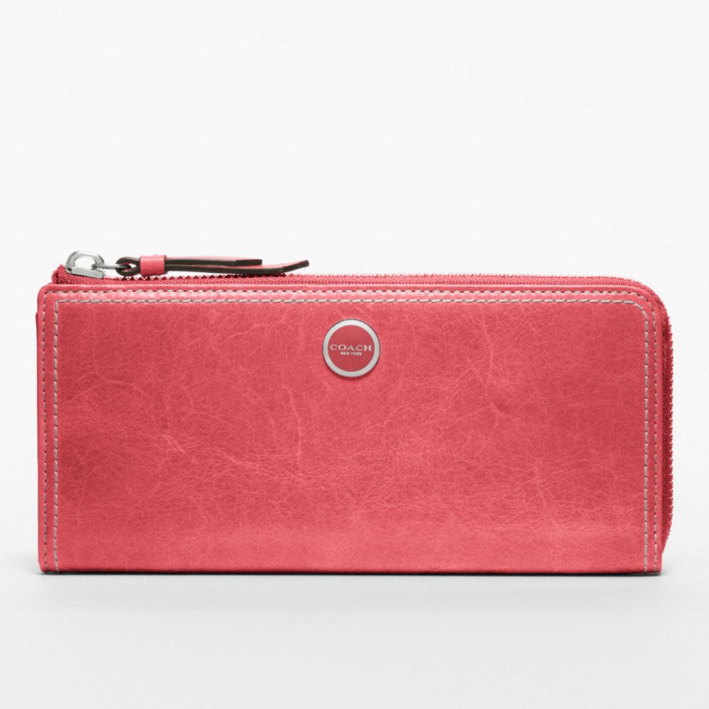POPPY LEATHER SLIM ZIP