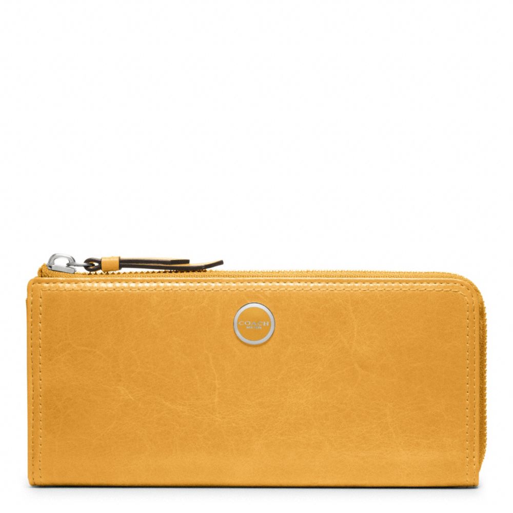 POPPY LEATHER SLIM ZIP