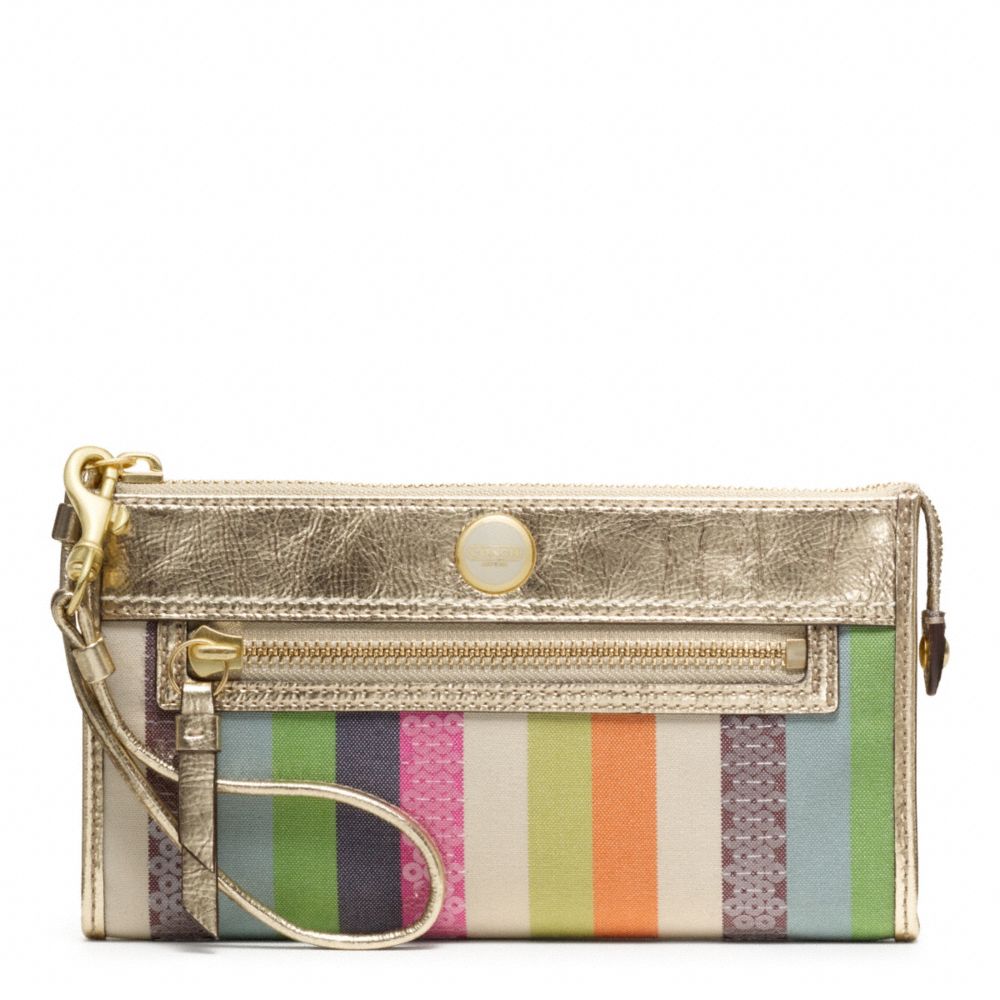 POPPY LEGACY STRIPE ZIPPY WALLET