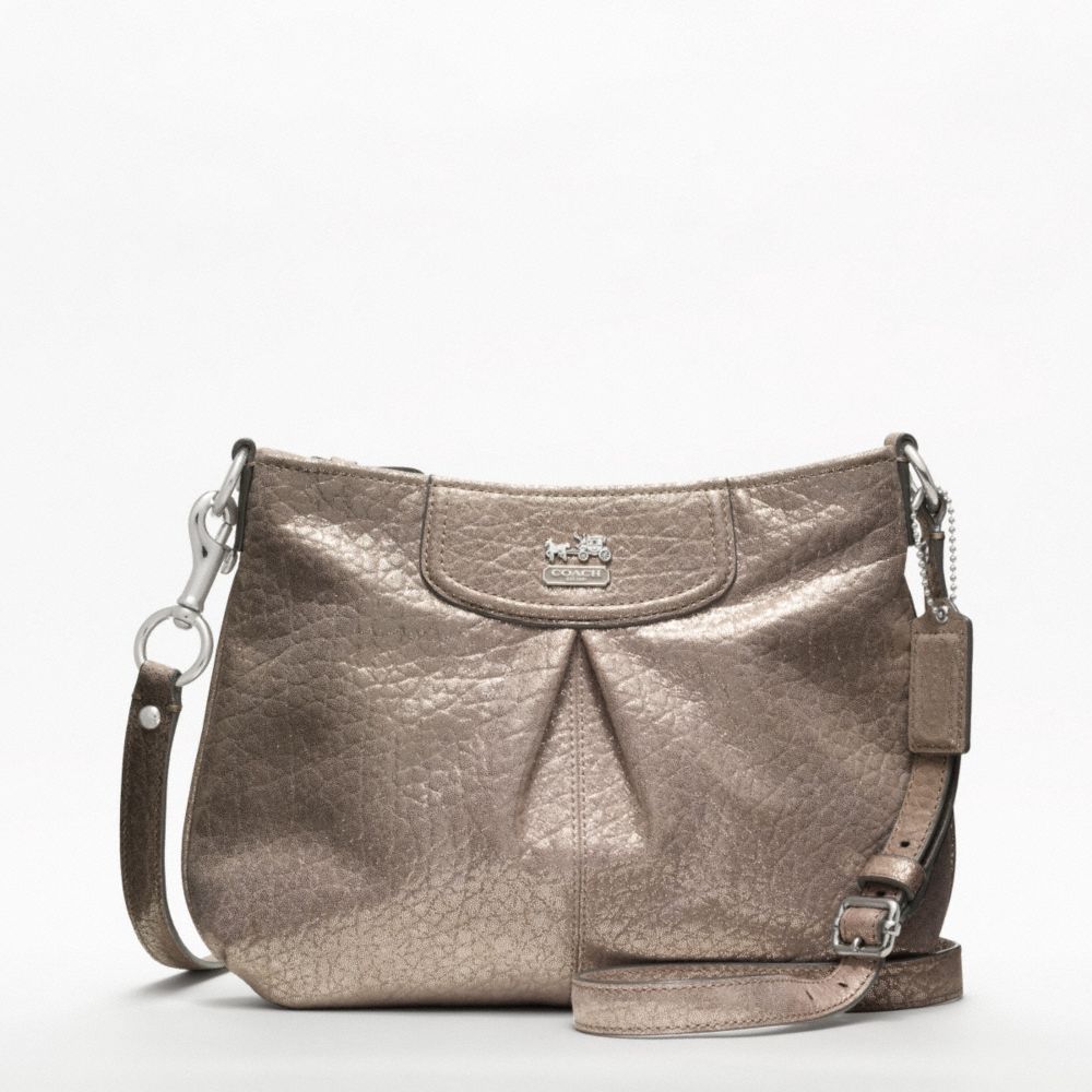 MADISON EMBOSSED METALLIC LEATHER FASHION SWINGPACK