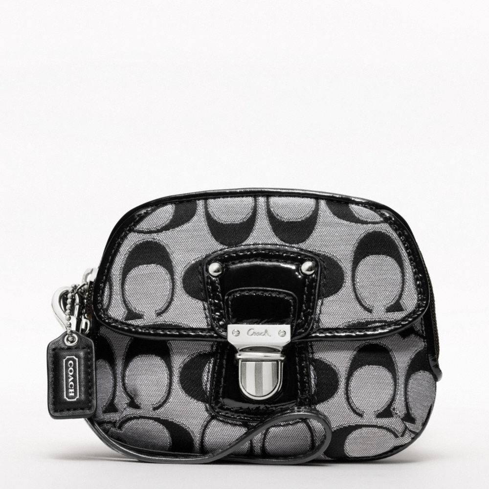 POPPY SIGNATURE SATEEN METALLIC PUSHLOCK WRISTLET