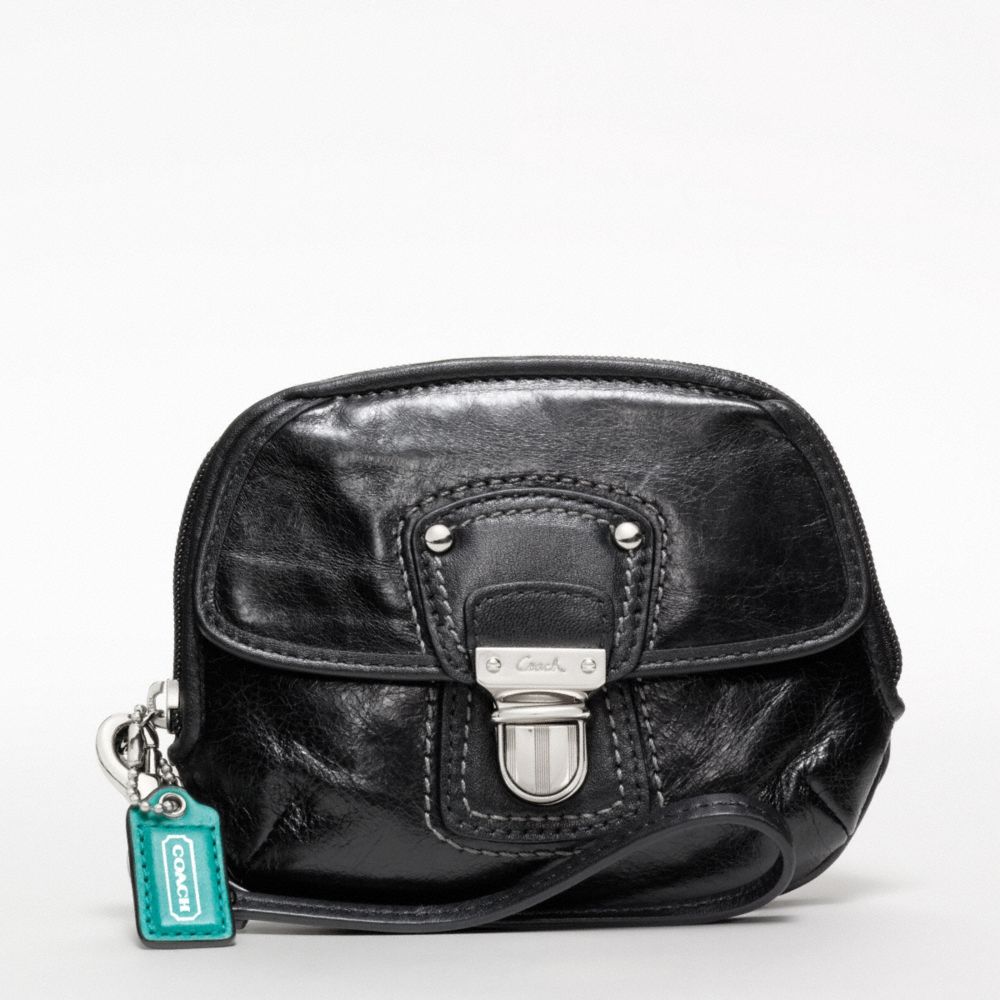 POPPY LEATHER PUSH LOCK WRISTLET
