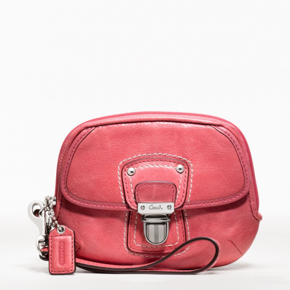 POPPY LEATHER PUSH LOCK WRISTLET