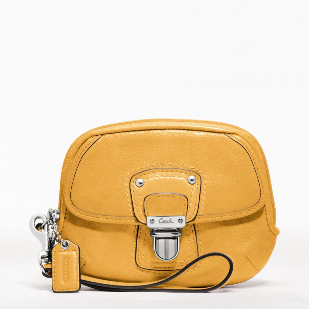 POPPY LEATHER PUSH LOCK WRISTLET