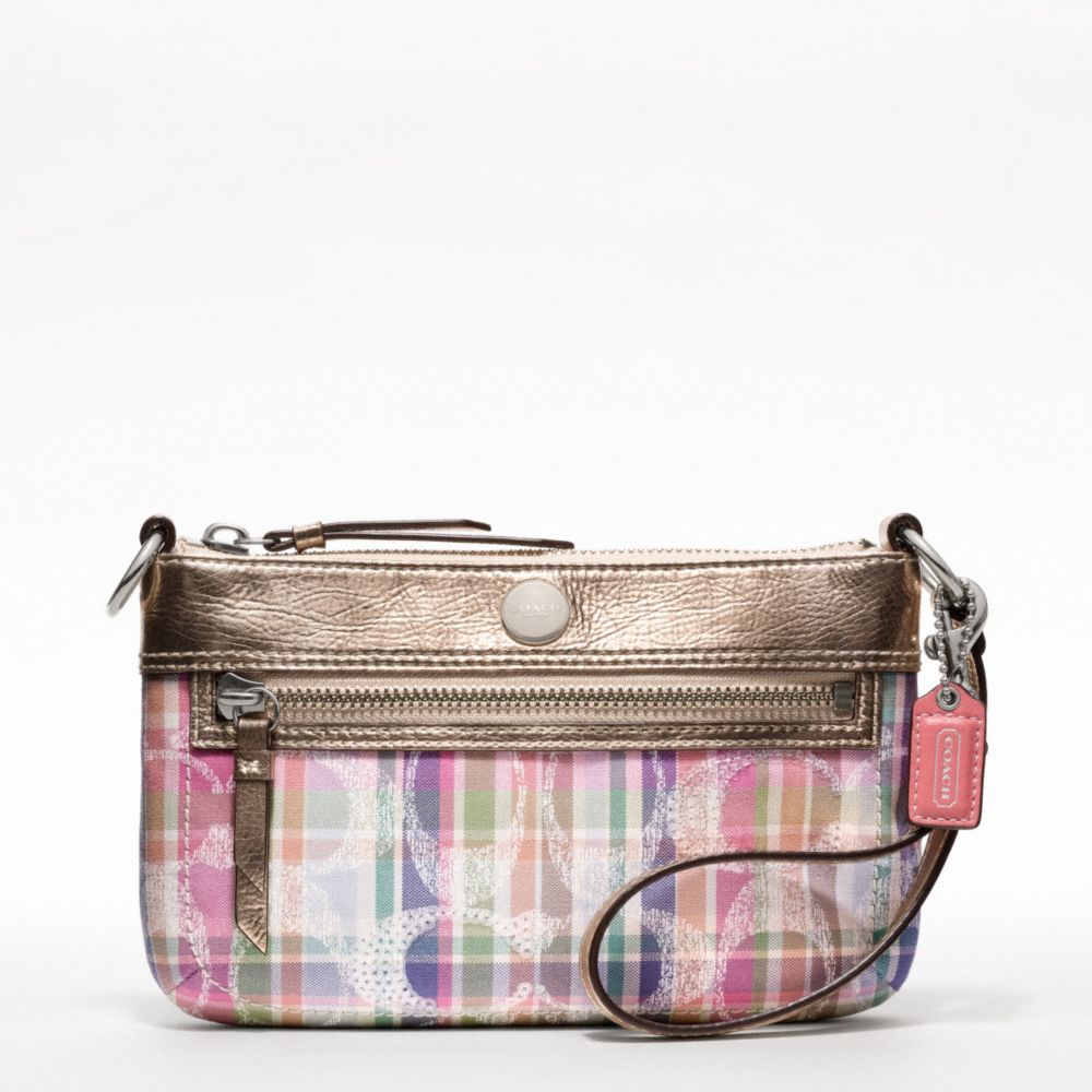 POPPY MADRAS LARGE WRISTLET